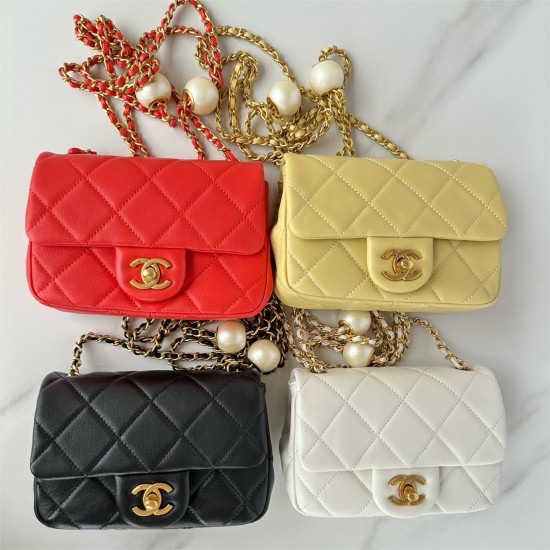 CHANEL Mini Handbag With Pearl