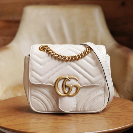 GUCCI GG MARMONT MINI SHOULDER BAG SQUARE