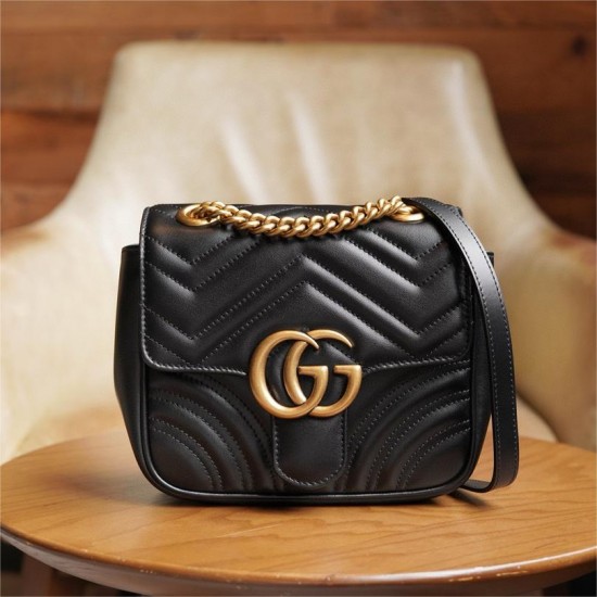 GUCCI GG MARMONT MINI SHOULDER BAG SQUARE