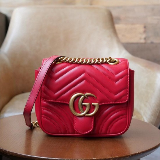 GUCCI GG MARMONT MINI SHOULDER BAG SQUARE